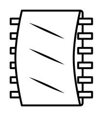 Poster - meat on the ribs icon. Element of travel icon for mobile concept and web apps. Thin line meat on the ribs icon can be used for web and mobile. Premium icon