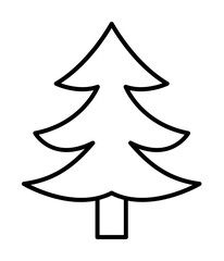 Aufkleber - Pine icon. Element of travel icon for mobile concept and web apps. Thin line Pine icon can be used for web and mobile. Premium icon