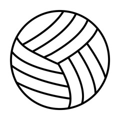 Aufkleber - ball volleyball icon. Element of travel icon for mobile concept and web apps. Thin line ball volleyball icon can be used for web and mobile. Premium icon