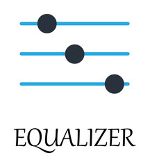 Poster - colored equalizer icon. Element of web icon for mobile concept and web apps. Detailed colored equalizer icon can be used for web and mobile. Premium icon