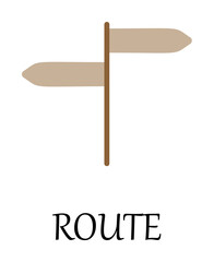 Aufkleber - colored road route icon. Element of web icon for mobile concept and web apps. Detailed colored road route icon can be used for web and mobile. Premium icon
