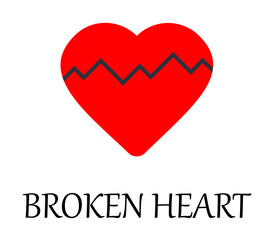 Aufkleber - colored broken heart icon. Element of web icon for mobile concept and web apps. Detailed colored broken heart icon can be used for web and mobile. Premium icon