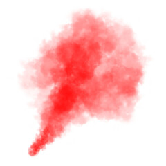 Canvas Print - Burst of red smoke