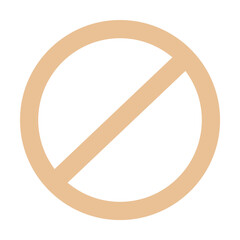 Poster - prohibition icon. Element of web icon for mobile concept and web apps. Colored isolated prohibition icon can be used for web and mobile. Premium icon