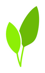 Aufkleber - leaves of a plant icon. Element of web icon for mobile concept and web apps. Colored isolated leaves of a plant icon can be used for web and mobile. Premium icon