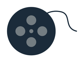 Aufkleber - movie film icon. Element of web icon for mobile concept and web apps. Colored isolated movie film icon can be used for web and mobile. Premium icon