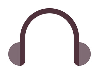 Aufkleber - headphones icon. Element of web icon for mobile concept and web apps. Colored isolated headphones icon can be used for web and mobile. Premium icon