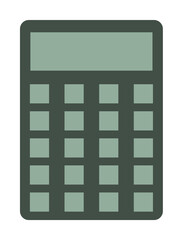 Aufkleber - calculator icon. Element of web icon for mobile concept and web apps. Colored isolated calculator icon can be used for web and mobile. Premium icon
