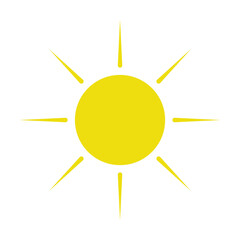 Poster - the sun icon. Element of web icon for mobile concept and web apps. Colored isolated the sun icon can be used for web and mobile. Premium icon