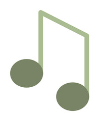 Poster - musical note icon. Element of web icon for mobile concept and web apps. Colored isolated musical note icon can be used for web and mobile. Premium icon