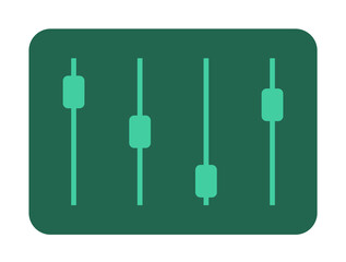 Poster - mixer icon. Element of web icon for mobile concept and web apps. Colored isolated mixer icon can be used for web and mobile. Premium icon