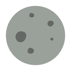 Aufkleber - moon colored icon. Element of web icon for mobile concept and web apps. Colored isolated moon icon can be used for web and mobile. Premium icon
