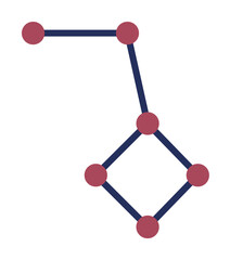 Aufkleber - constellation colored icon. Element of web icon for mobile concept and web apps. Colored isolated constellation icon can be used for web and mobile. Premium icon