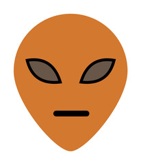 Aufkleber - alien colored icon. Element of web icon for mobile concept and web apps. Colored isolated alien icon can be used for web and mobile. Premium icon