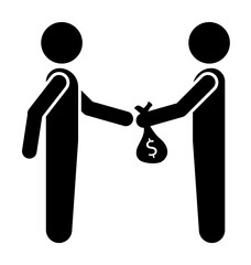 Poster - transfer of money icon. Element of conversation icon for mobile concept and web apps. Isolated transfer of money icon can be used for web and mobile