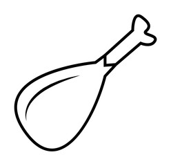 Poster - turkey icon. Element of food icon for mobile concept and web apps. Thin line turkey icon can be used for web and mobile