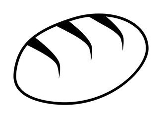 Poster - loaves of bread icon. Element of food icon for mobile concept and web apps. Thin line loaves of bread icon can be used for web and mobile