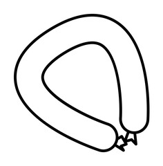 Poster - sausage icon. Element of food icon for mobile concept and web apps. Thin line sausage icon can be used for web and mobile