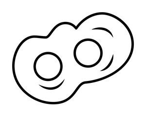 Poster - omelette icon. Element of food icon for mobile concept and web apps. Thin line omelette icon can be used for web and mobile