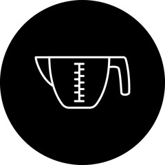 Measuring Cup Line Inverted Icon