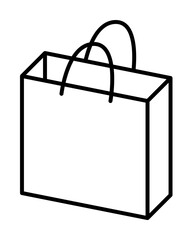 Aufkleber - bag from the store icon. element of mobile banking for smart concept and web apps. thin line bag fro