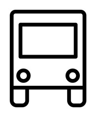 Aufkleber - bus icon. Element of navigation for mobile concept and web apps. Thin line bus icon can be used for web and mobile