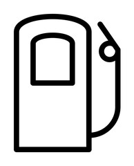 Aufkleber - fueling icon. Element of navigation for mobile concept and web apps. Thin line fueling icon can be used for web and mobile