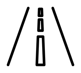 Aufkleber - highway icon. Element of navigation for mobile concept and web apps. Thin line highway icon can be used for web and mobile