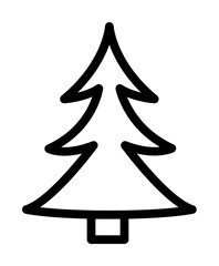 Aufkleber - tree icon. Element of navigation for mobile concept and web apps. Thin line tree icon can be used for web and mobile