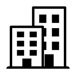 Aufkleber - building icon. Element of navigation for mobile concept and web apps. Thin line building icon can be used for web and mobile
