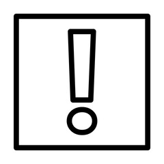 Aufkleber - token of attention icon. Element of navigation for mobile concept and web apps. Thin line token of attention icon can be used for web and mobile