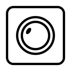 Aufkleber - radar sign icon. Element of navigation for mobile concept and web apps. Thin line radar sign icon can be used for web and mobile