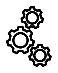 Aufkleber - mechanism icon. Element of science icon for mobile concept and web apps. Thin line mechanism icon can be used for web and mobile