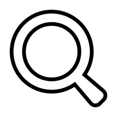 Aufkleber - magnifier icon. Element of science icon for mobile concept and web apps. Thin line magnifier icon can be used for web and mobile