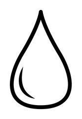 Aufkleber - a drop icon. Element of science icon for mobile concept and web apps. Thin line a drop icon can be used for web and mobile