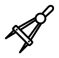 Aufkleber - compass icon. Element of science icon for mobile concept and web apps. Thin line compass icon can be used for web and mobile