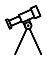 Aufkleber - telescope icon. Element of science icon for mobile concept and web apps. Thin line telescope icon can be used for web and mobile