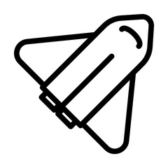 Aufkleber - shuttle icon. Element of science icon for mobile concept and web apps. Thin line shuttle icon can be used for web and mobile
