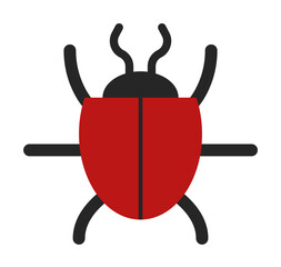 Aufkleber - beetle icon. Element of cyber security icon for mobile concept and web apps. Colored beetle icon can be used for web and mobile