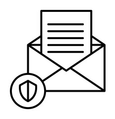 Aufkleber - virus scan icon. Element of cyber security icon for mobile concept and web apps. Thin line virus scan icon can be used for web and mobile