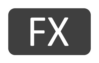 Poster - fx sign icon. One of the collection icons for websites, web design, mobile app