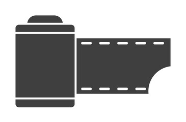 Aufkleber - camera film icon. One of the collection icons for websites, web design, mobile app