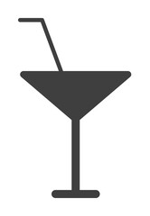 Poster - cocktail icon. One of the collection icons for websites, web design, mobile app