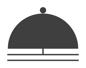 Poster - hotel bell icon. one of the collection icons for websites, web design, mobile app
