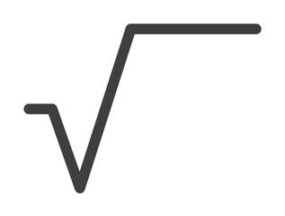 Poster - root math sign icon. One of the collection icons for websites, web design, mobile app