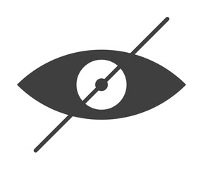 Aufkleber - no watching sign icon. One of the collection icons for websites, web design, mobile app