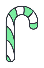 Poster - sweet stick icon. Element of web icon with one color for mobile concept and web apps. Thin line sweet stick icon can be used for web and mobile. Premium icon