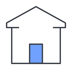 Aufkleber - house icon. Element of web icon with one color for mobile concept and web apps. Thin line house icon can be used for web and mobile. Premium icon
