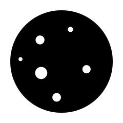 Aufkleber - moon icon. Element of web icon with one color for mobile concept and web apps. Isolated moon icon can be used for web and mobile