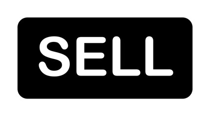 Aufkleber - button sell icon. Element of web icon with one color for mobile concept and web apps. Isolated button sell icon can be used for web and mobile